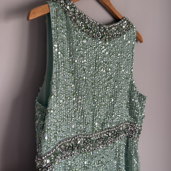 MAC DUGGAL Sequined Sleeveless Embellished Neckline Gown 12 - Picture 12 of 14